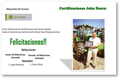 Felicitaciones a nuestros distribuidores