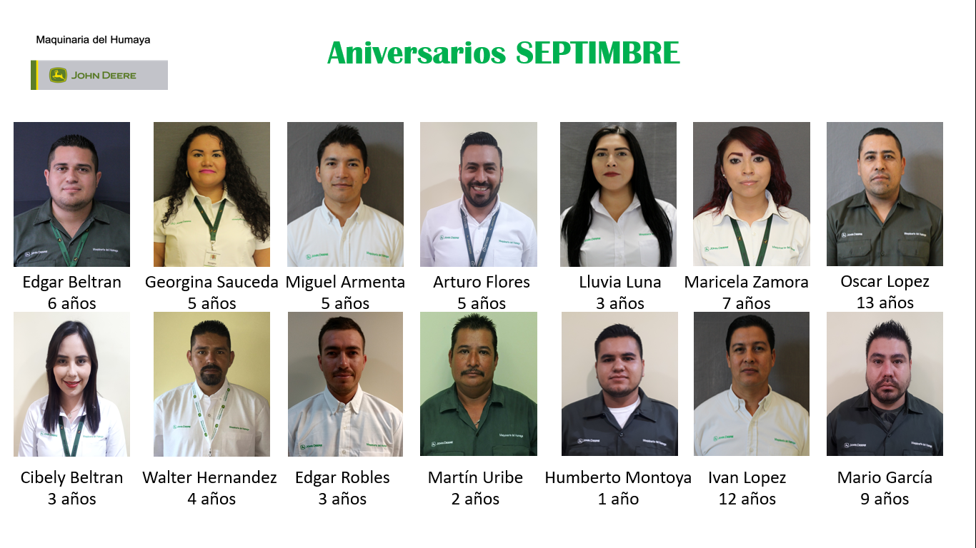 Aniversarios Septiembre